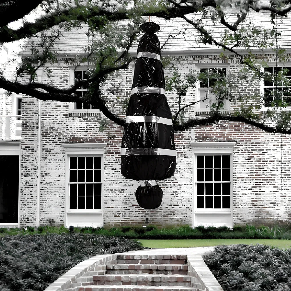 35×20×150cm black fake body bag horror prop with inflatable human body and accessory kit