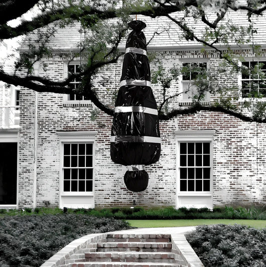 35×20×150cm black fake body bag horror prop with inflatable human body and accessory kit