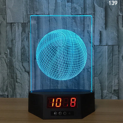 Blue dolphin-shaped table lamp with glowing 3D design and remote control on wooden surface