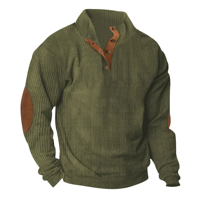 Comfy Corduroy Stand Collar Sweater in various colors for stylish and comfortable wear