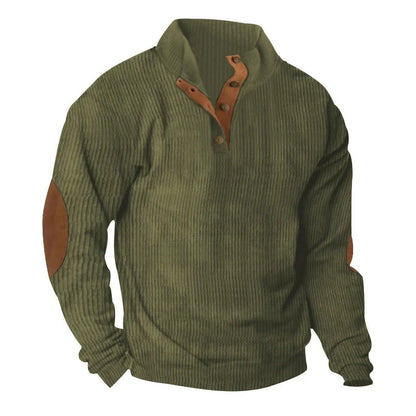 Comfy Corduroy Stand Collar Sweater in various colors for stylish and comfortable wear