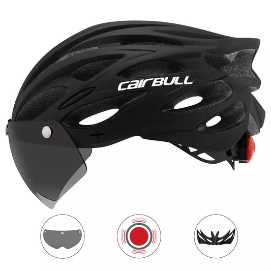 Bicycle helmet hard hat with 22 wind tunnels for enhanced airflow, available in multiple colors