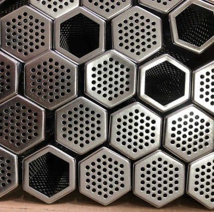 Premium stainless steel smoker tray holder in various shapes and sizes for backyard grilling and smoking