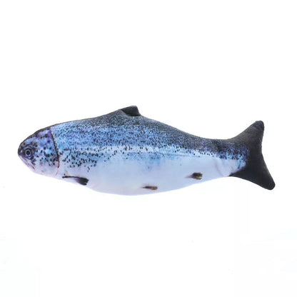Electric simulation fish toy for cats with realistic movement and detachable cleaning feature
