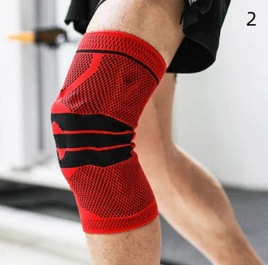 Premium knee brace sleeve made with breathable nylon fabric for sports, running, and fitness activities