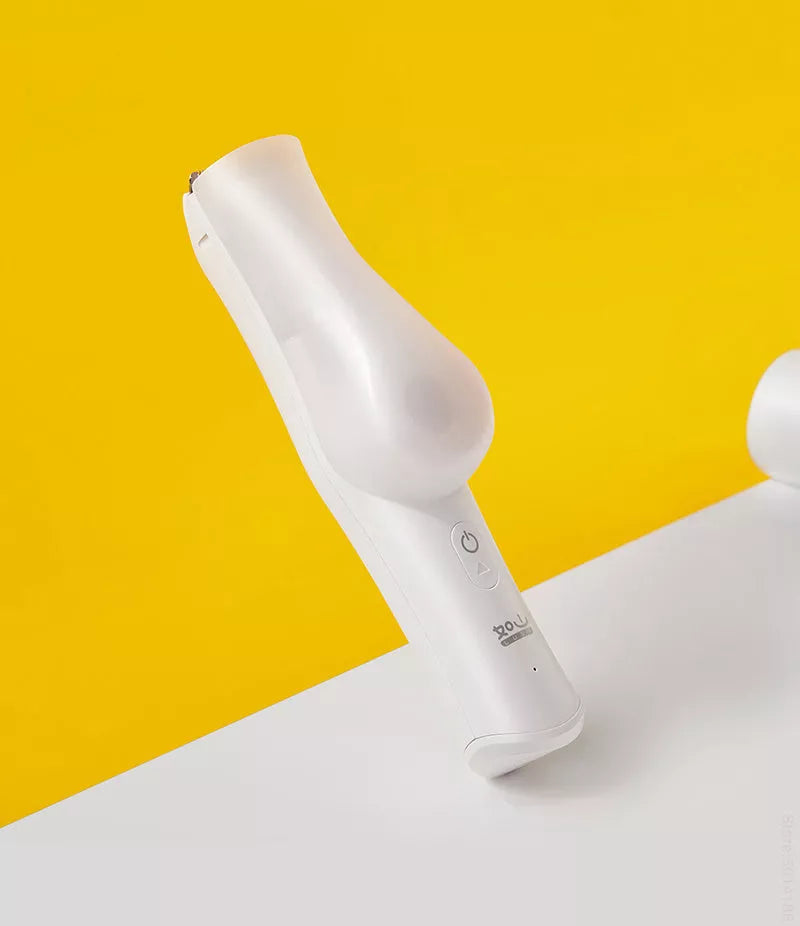 Automatic vacuum hair trimmer for babies with USB charging, blue and white options