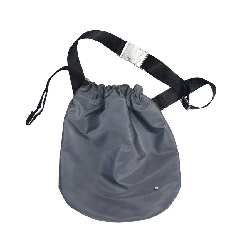 Stylish nylon drawstring waist bag in various colors for hands-free convenience and fashionable everyday carry