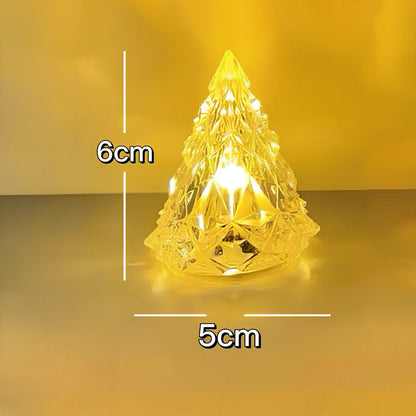 Iceberg-shaped LED night light with crystal construction and 7 colour options measuring 15cm height