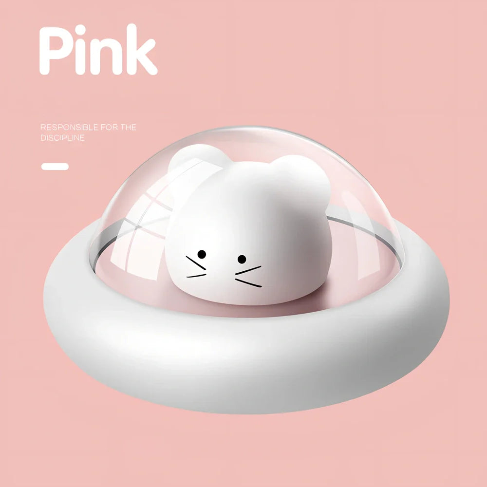 Space Moe Mouse night light with push switch and warm 100 lumen glow for children's bedrooms