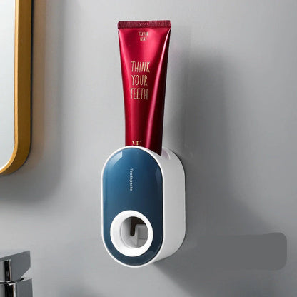 Automatic Wall-mounted Toothpaste Squeezer in multiple colors, easy nail-free installation