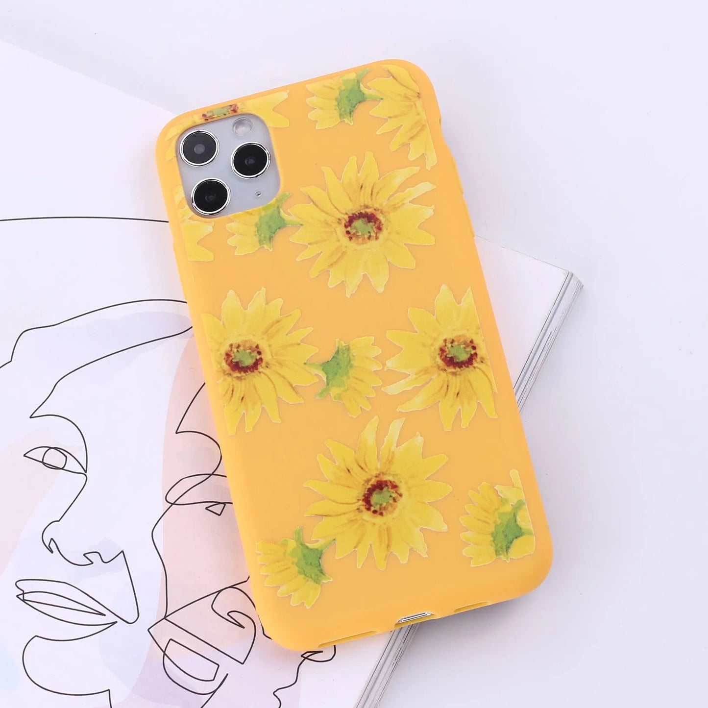 TPU mobile phone case for Apple iPhone in a selection of multi-colour painted back cover designs.