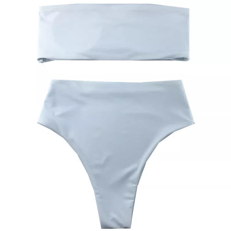 Summer swimwear bikini in various colors with quick-dry fabric and backless design