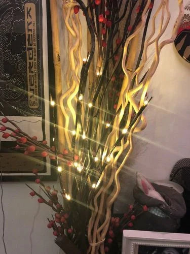 Elegant Twig Lights with 20 LED bulbs, perfect for decorating any space with a warm, enchanting ambiance