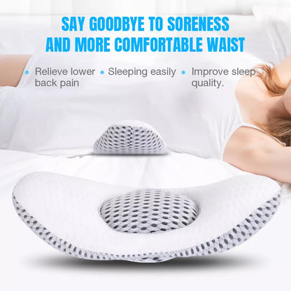 Multifunctional Waist Pad with 4D mesh and buckwheat filling for support and comfort