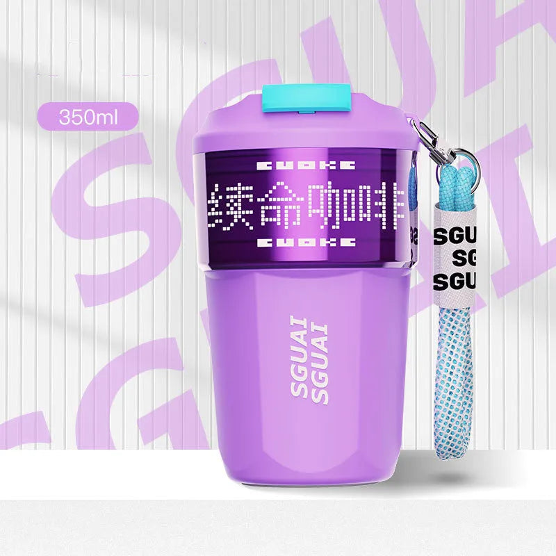 316 Stainless Steel Japanese Style Portable Coffee Cup with 50mL Capacity in Five Colour Options Including Blue, Grey, Orange, White, and Purple, a Compact and Durable Travel Mug for Hot Beverages