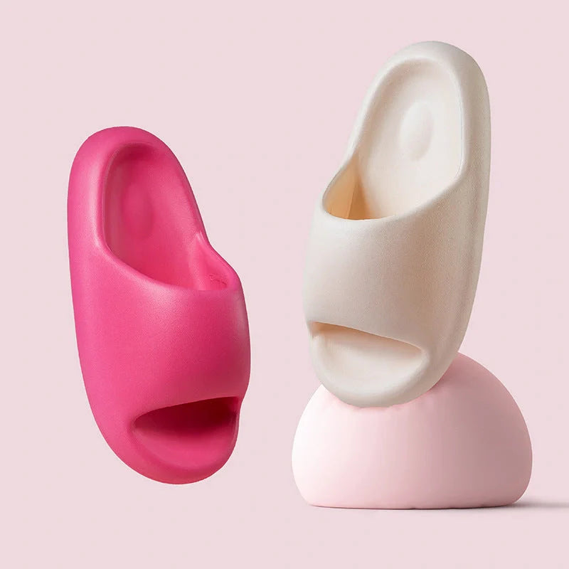 Bread Shoes Soft Slippers in candy colors with 3.5cm thick sole