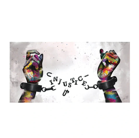 Frameless abstract graffiti canvas art for children's rooms in multiple sizes and colour variations