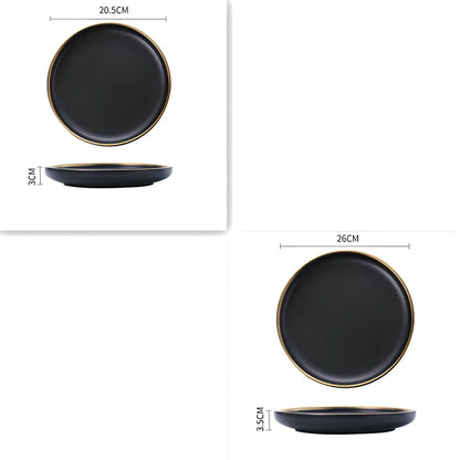 White bone china dinnerware set with 45% bone meal, 7 pieces from 3.5-inch to 10-inch plates