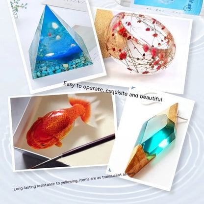 1kg bottle of epoxy resin 31 crystal glue for DIY crafts and transparent adhesive projects