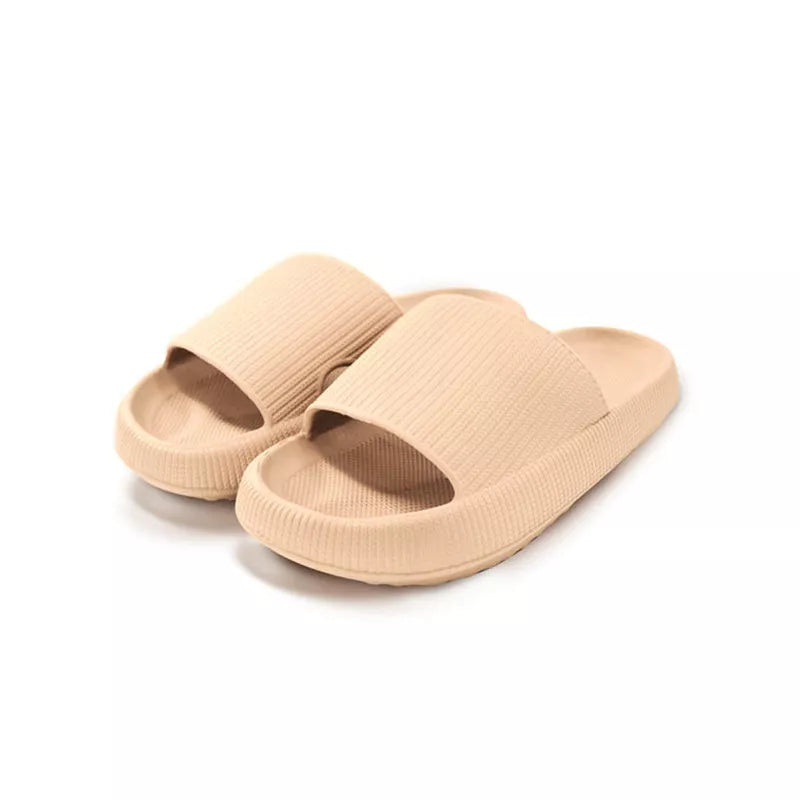 EVA Rubber Foam Soft Bottom Indoor Couple Slippers in various colors