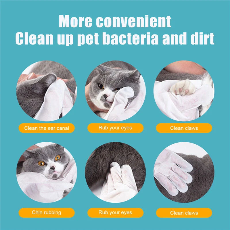 Disposable aluminum foil pet gloves for easy and hygienic pet care