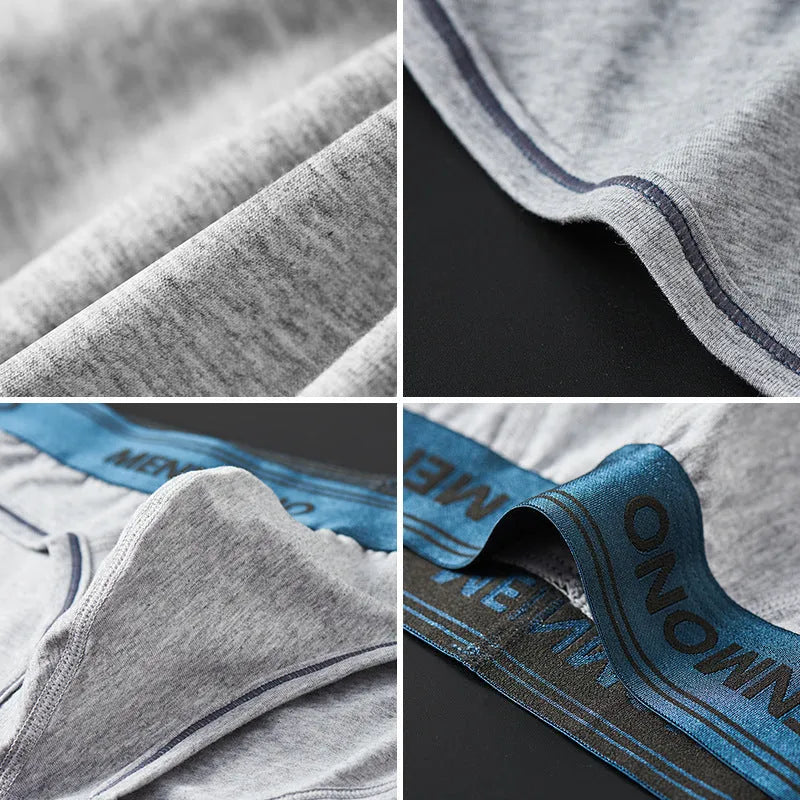 Men's low waist cotton briefs in a two-tone colour option on a plain background