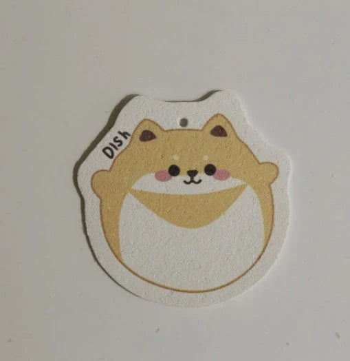 Bamboo fiber dish towel with cartoon patterns for kitchen cleaning