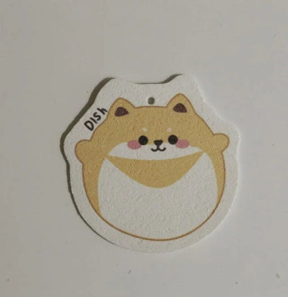 Bamboo fiber dish towel with cartoon patterns for kitchen cleaning