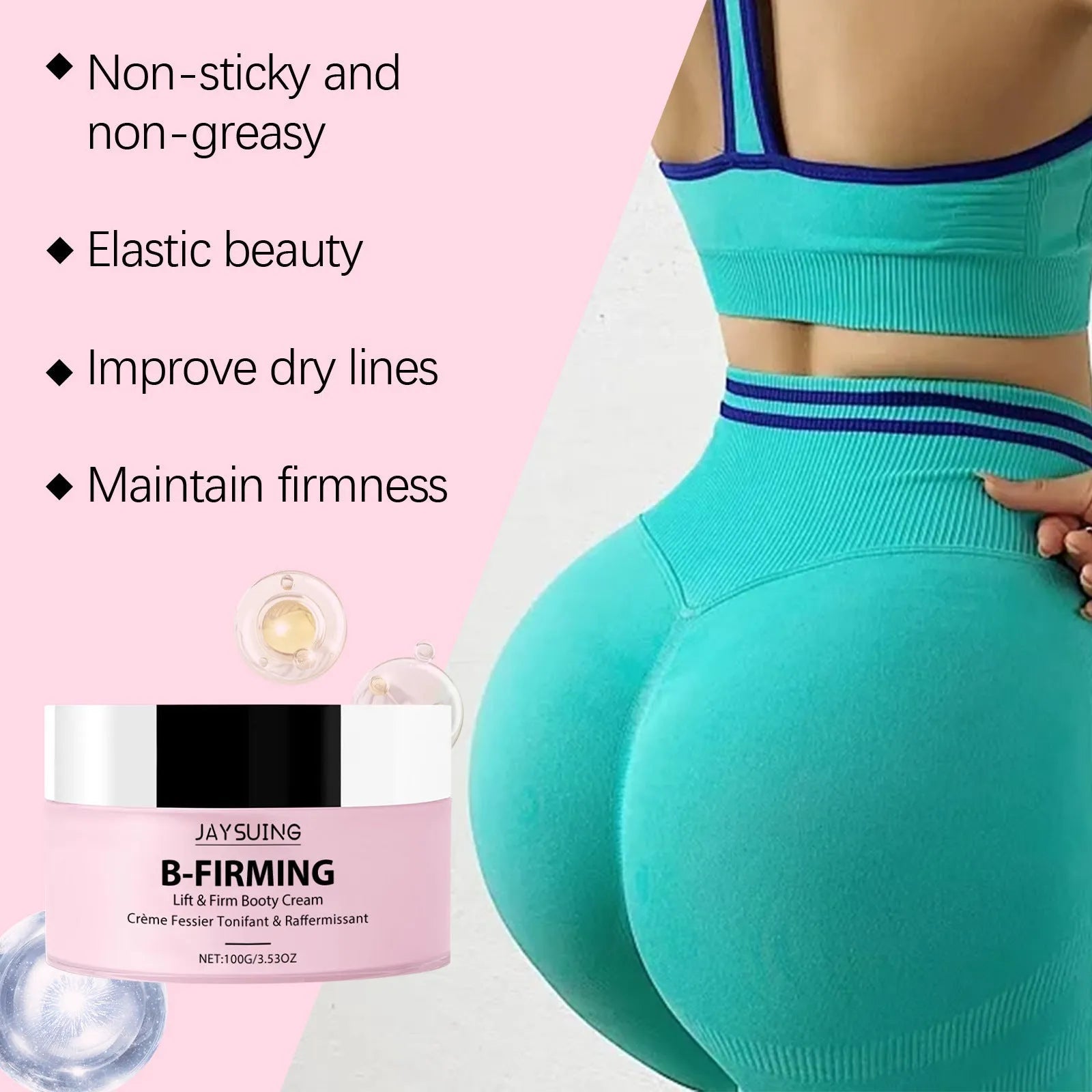100g tube of hip and neck moisturising cream with hyaluronic acid and vitamin E.