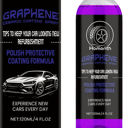 120ml graphene ceramic coating spray bottle with PTFE for car paint protection and gloss