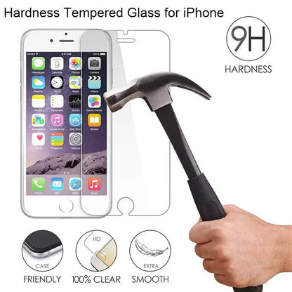Tempered glass screen protector for iPhone models with anti-fingerprint coating