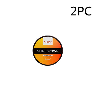 Tanning cream and aloe vera gel set for natural bronzing with after sun repair