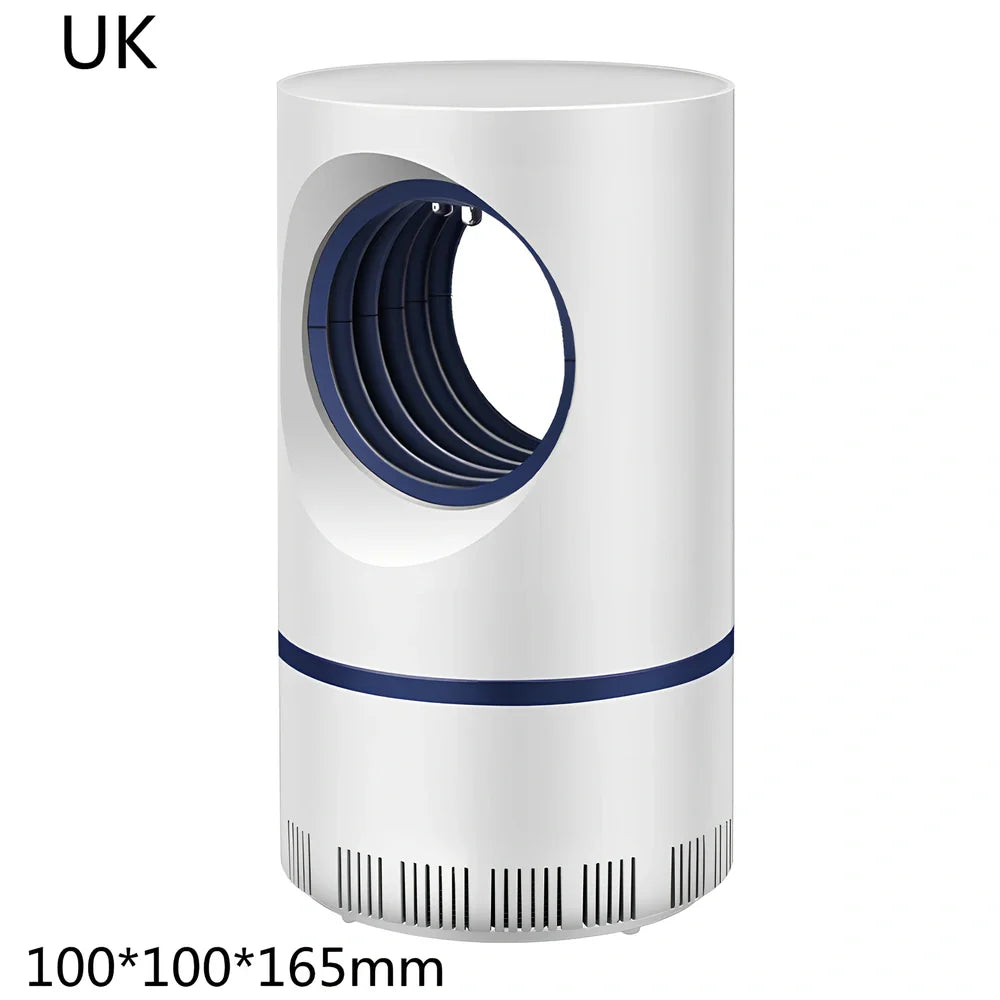 White mosquito killer with UV light, 12cm by 21.5cm, for indoor pest control