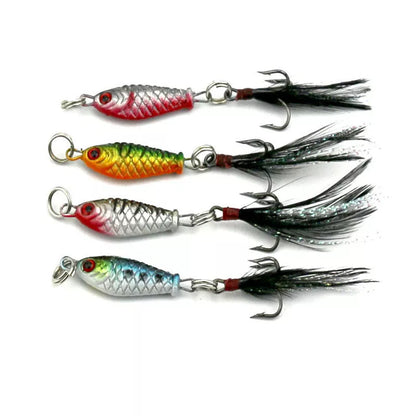 HENGJIA Mini lead fish bait 6.4g with 3D eyes for subiron fishing