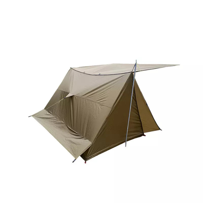 Lightweight waterproof shelter tent for two with aluminum alloy brackets