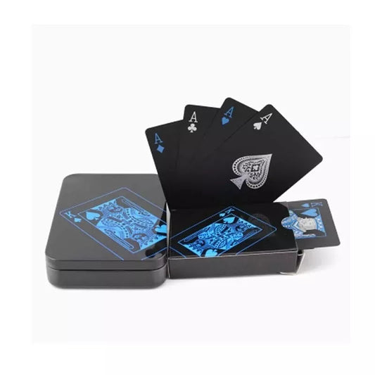 Waterproof PVC playing cards set in blue and red, perfect for outdoor and indoor games