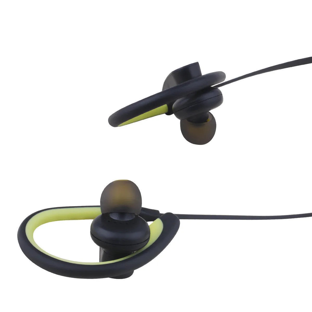 Wireless sports headphones in blue colour with earplug design for running and fitness