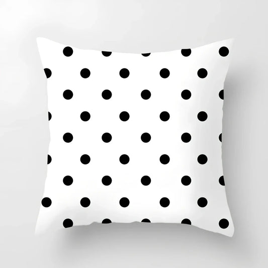 45x45cm geometric pattern sofa cushion cover in peach skin fabric