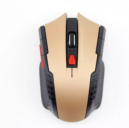 2.4G Wireless Optical Gaming Mouse with adjustable DPI settings in multiple colors