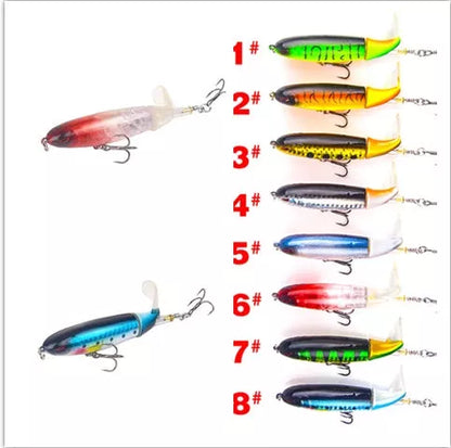 Road Sub-bait Propeller Tractor Hard Bait Floating Water Pencil Lure Bait in various colors