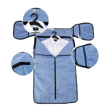 Large-capacity multi-function suit bag for gym and travel in black and grey