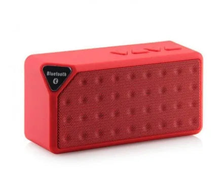 Cannon X3 small cube-shaped wireless Bluetooth speaker in five colour options on a plain background.