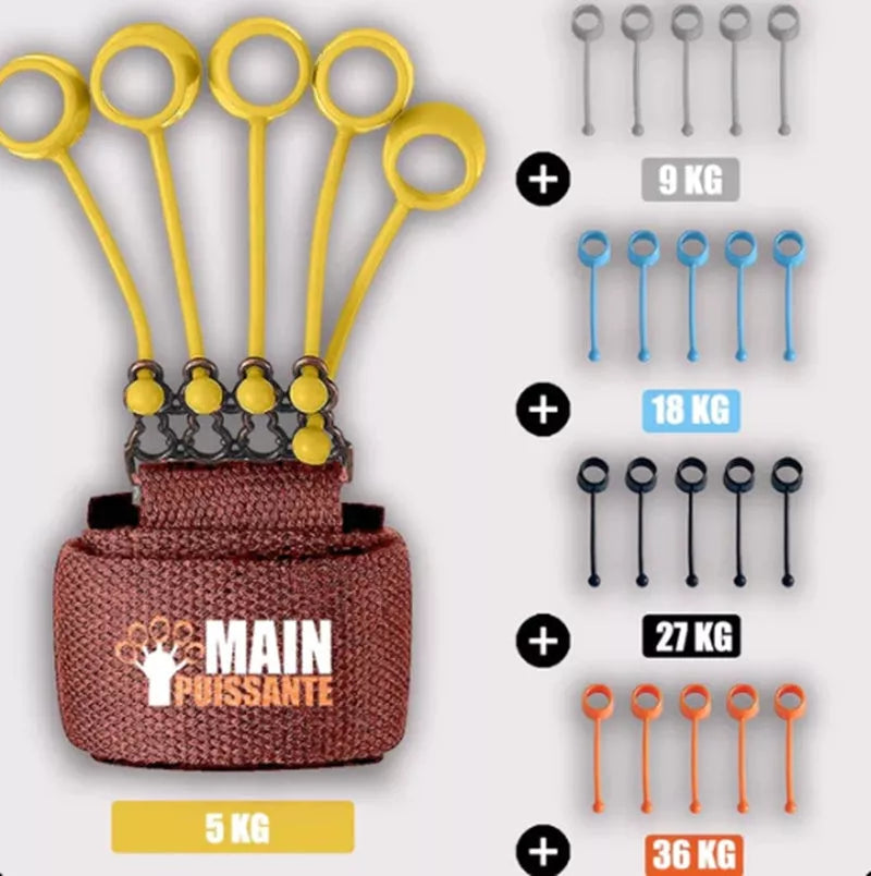 Adjustable Hand Yoga Resistance Band for finger strength training with three tension levels