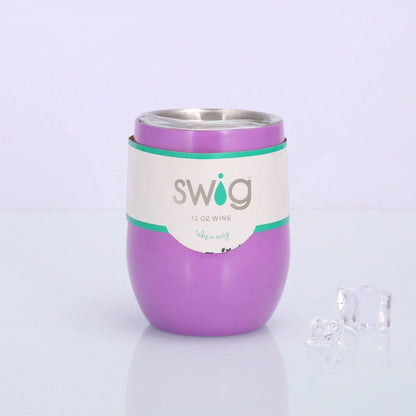 Swig Eggshell Cup - 12oz Stainless Steel Insulated Wine Tumbler with Variety of Color Options