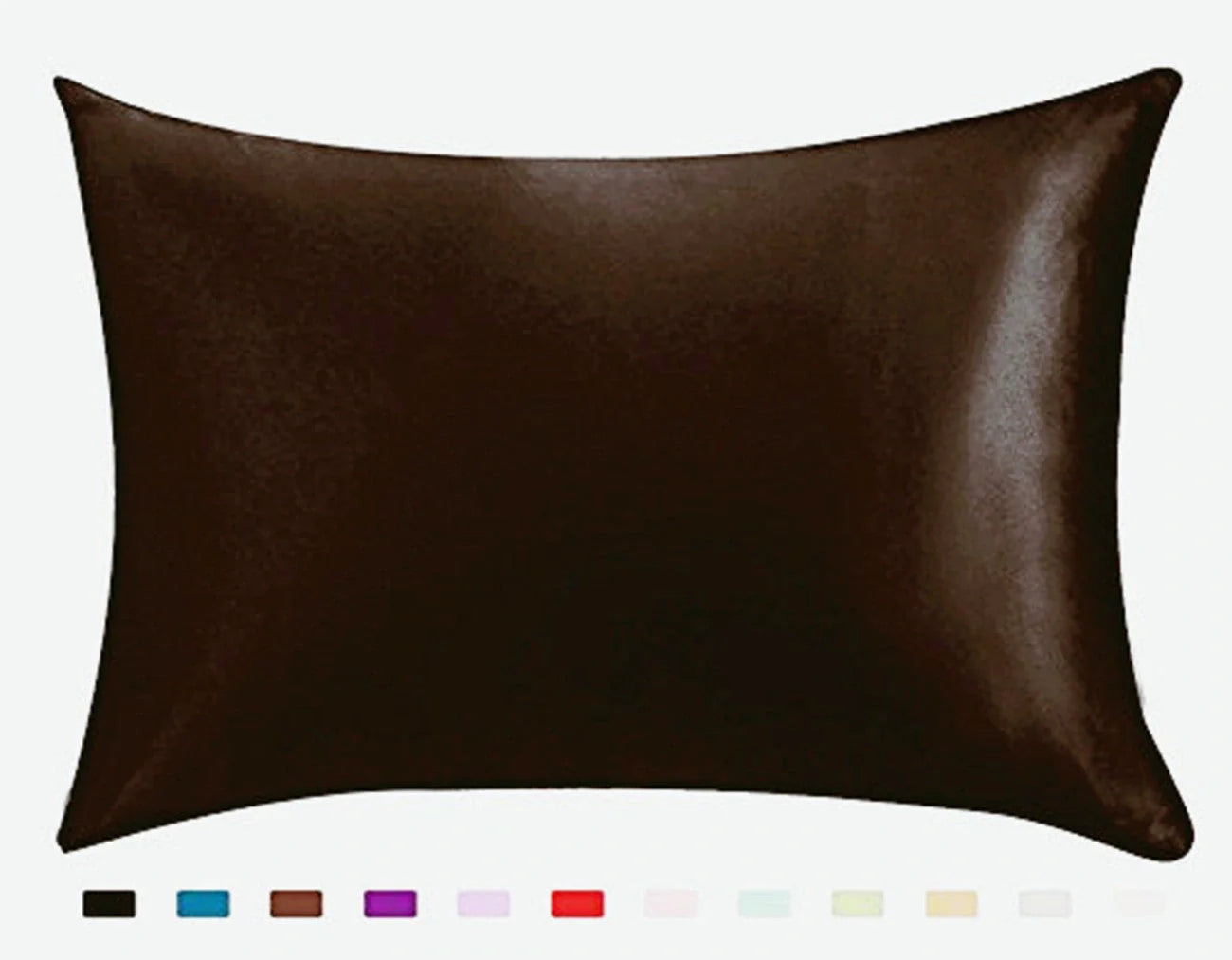 Luxurious satin pillowcases in various colors and sizes, offering soft and breathable comfort