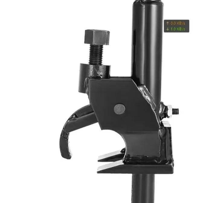 Portable manual tyre peeling machine for 60-1200 tyres, 1000mm max wheel diameter, 12 inch max wheel width.