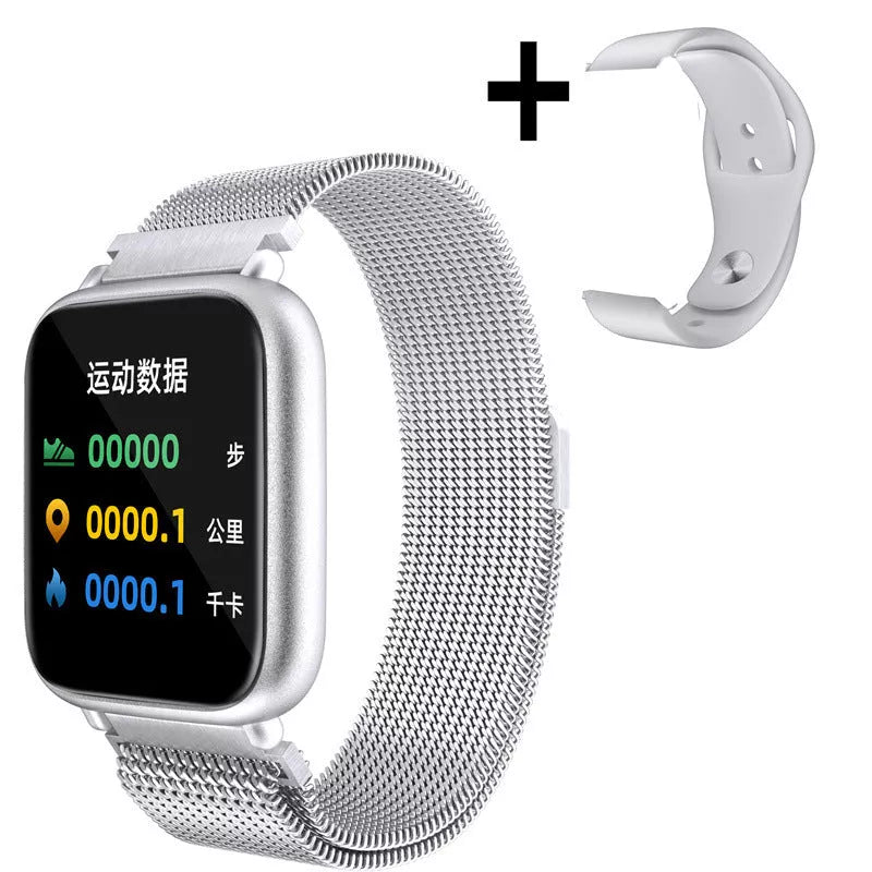 Smart Men's Waterproof Sports Watch with USB charging and health monitoring features