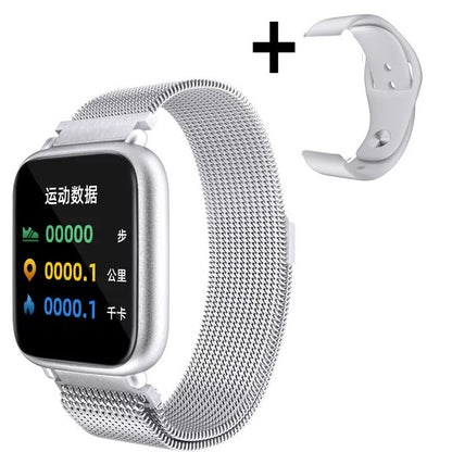 Smart Men's Waterproof Sports Watch with USB charging and health monitoring features