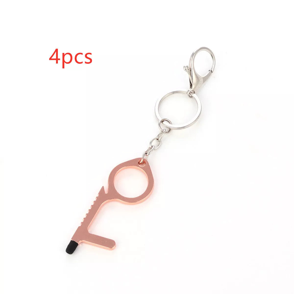 Alloy protective door opener keychain in various colors