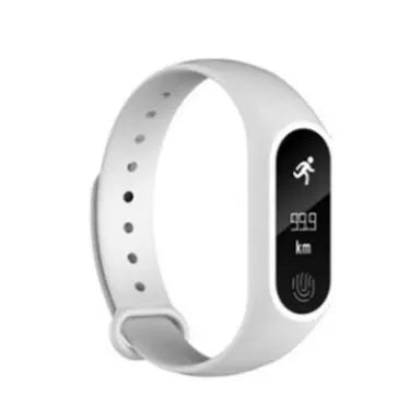 Motion intelligent hand ring in black on wrist showing heart rate display, waterproof design for swimming